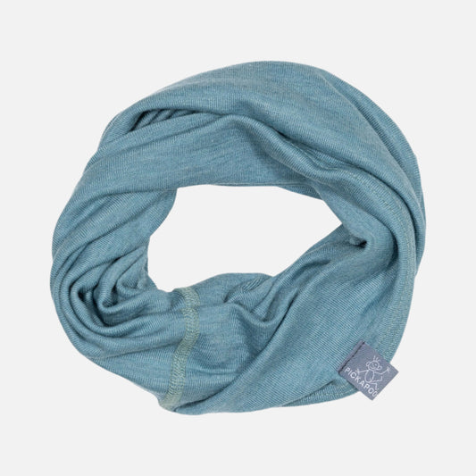 Esarfa Buff Strunzl din lana si matase, Bleu