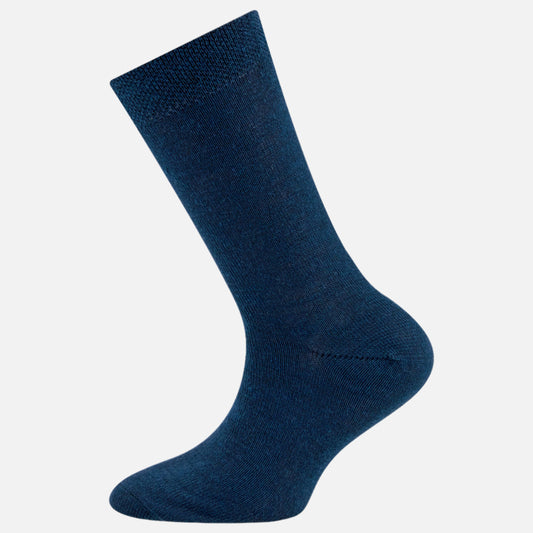 Sosete din lana merinos si bumbac, Albastru marin