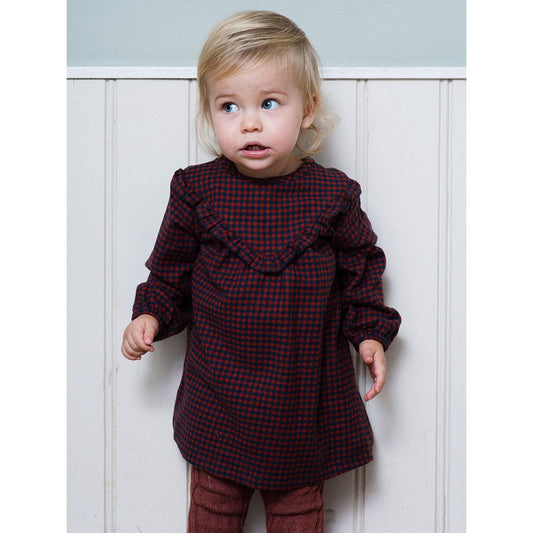 Rochie carouri Serendipity Organics din bumbac organic periat, Checks