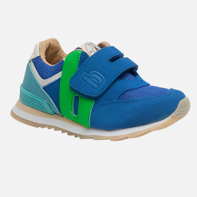 Sneakers din piele pentru bebelusi si copii, Winston Albastru regal