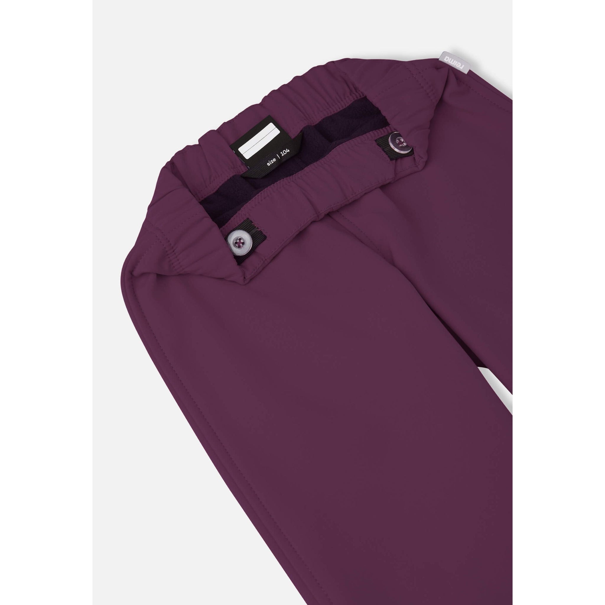 Pantaloni softshell Oikotie pentru copii Reima, Deep purple