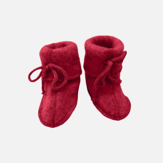 Botosei bebelusi Engel din lana fleece merinos 100% organica, Jasper melange