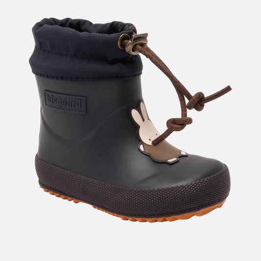 Cizme termo de cauciuc cu lana, Iepurasul Miffy/Albastru