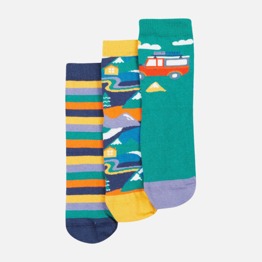 set_sosete_copii_bumbac_organic_frugi_galbenus