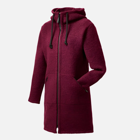 Palton_femei_mufflon_lana_fiarta_groasa_galbenus