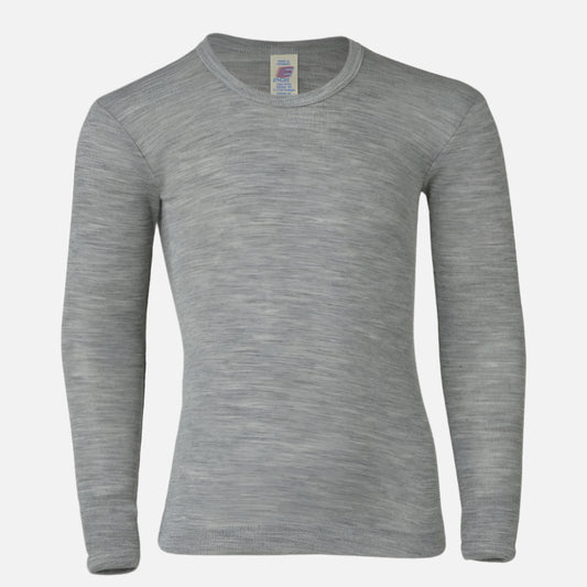 Bluza din lana si matase, Gri