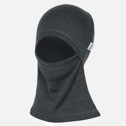 Cagula tip Ninja din lana merinos, Grafit