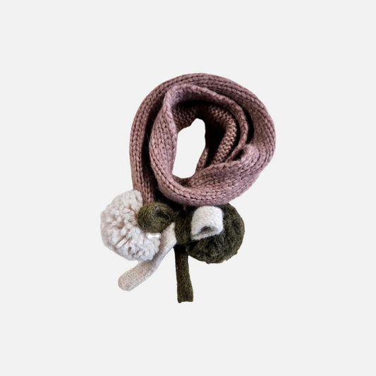 Fular Sglefrio din lână si bumbac, Blush