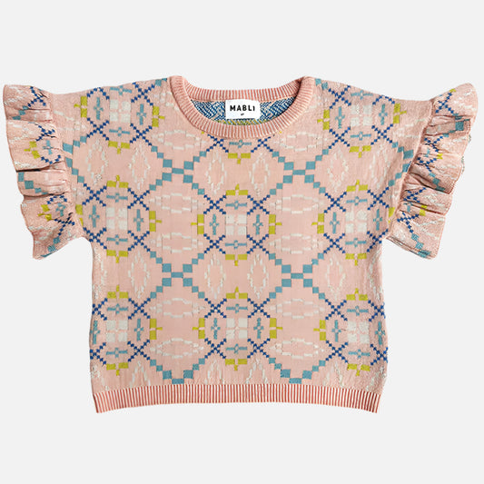 galbenus_bumbac_in_organic_pantaloni_bluza_volane_copi