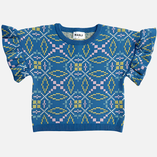 galbenus_bumbac_in_organic_pantaloni_bluza_volane_copi