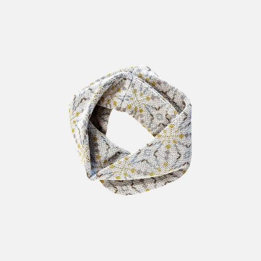 Esarfa circulara Llyn Mabli Knits 100% lana merinos extrafina, Almond