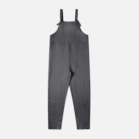 Salopeta dama Matona din in organic, Gri