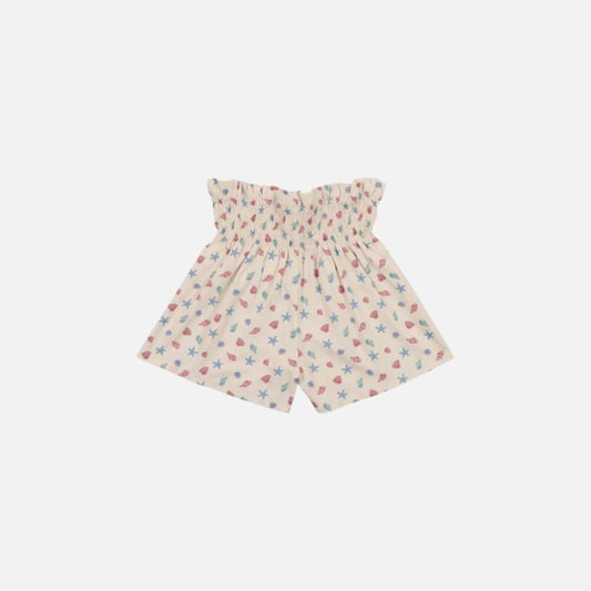 Pantaloni scurti pentru fete din bumbac, Stelute de mare