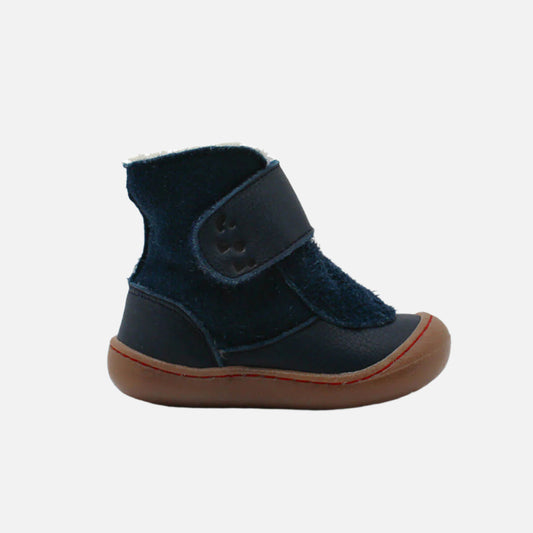 Ghete Karla barefoot imblanite pentru bebelusi si copii, Albastru