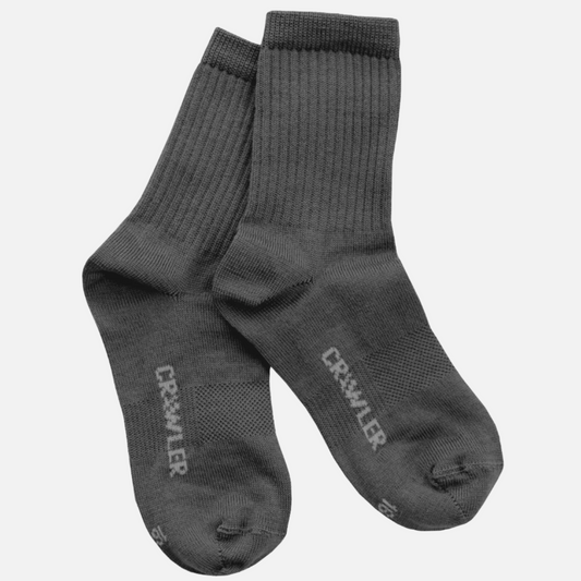 Sosete barefoot subtiri din lana merinos extrafina, Gri