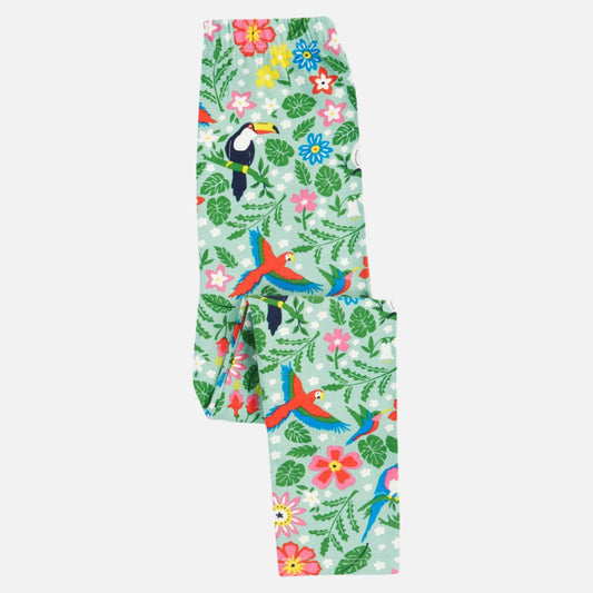 Colanti Libby din bumbac organic, Pasari tropicale