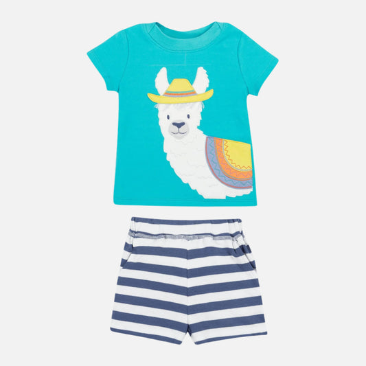 set-tricou-pantaloni-scurti-bumbac-organic-galbenus-frugi