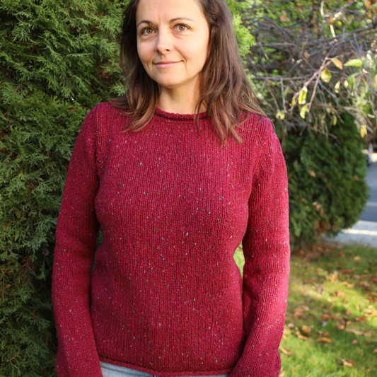 Pulover din lana merinos, Berry