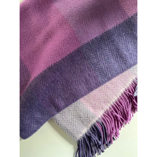 Patura din lana merinos si casmir, Mov