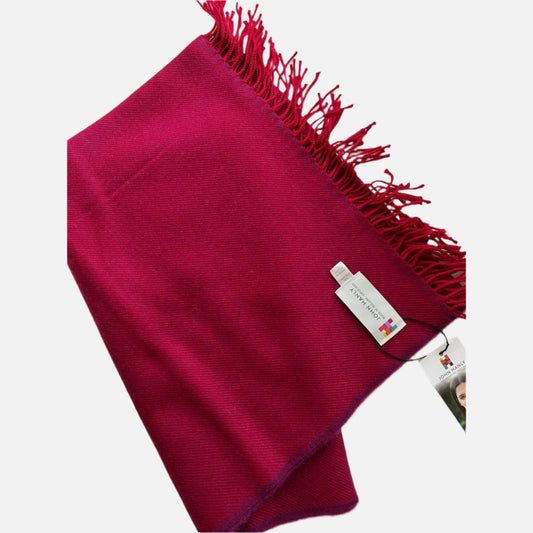 Esarfa supradimensionata din lana merinos, Rosu/Mov