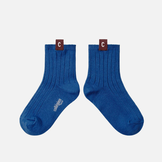Sosete din bumbac pentru copii si adulti, Cyril Albastru