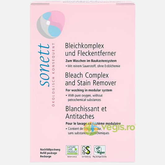 Complex inalbitor si pentru scos pete, ecologic, 900g, Sonett