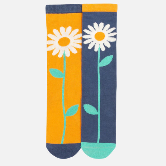 set_sosete_genunchi_bumbac_organic_kite_clothing_galbenus