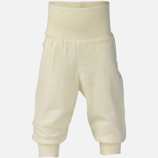 Pantaloni bebelusi cu bata lata din lana si matase|galbenus.ro