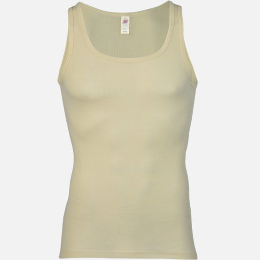 Maieu barbati, alb- natur din lana si matase naturala, Engel