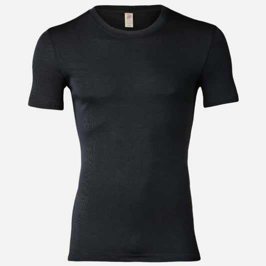 Tricou barbati Engel lana si matase negru