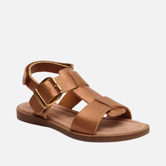 sandale_piele_bisgaard_adulti_barefoot_galbenus