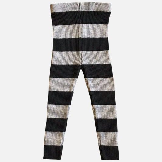 Colanti Mabli Knits din lana merinos extrafina rib, Ink/Wheat