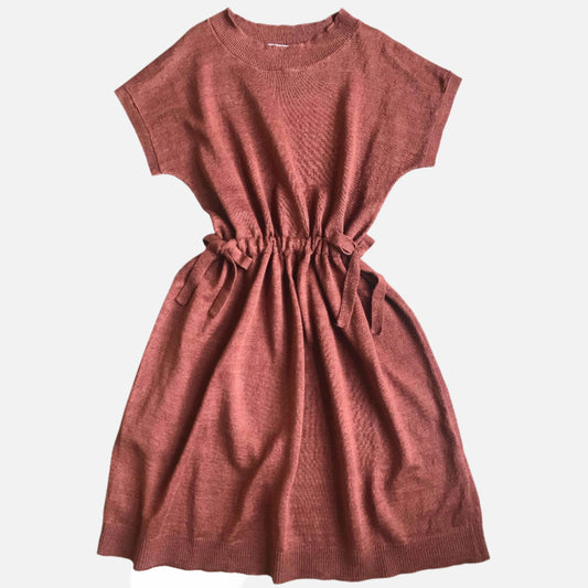 Rochie fete Cary Mabli Knits din in organic, Rust