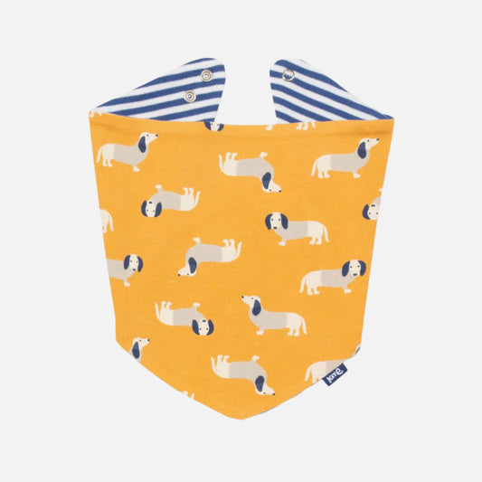 Bavetica bebelusi din bumbac organic Kite Clothing, Daxie dog