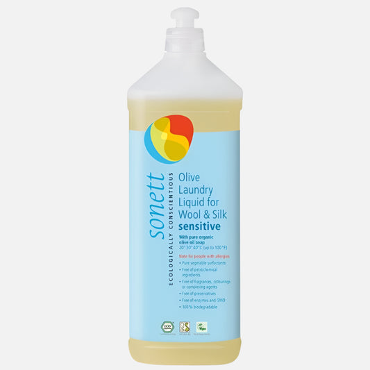 Detergent ecologic Sonett lichid pentru lana si matase - Neutru,  1000 ml