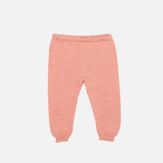 Pantaloni din lana de baby alpaca, Roz