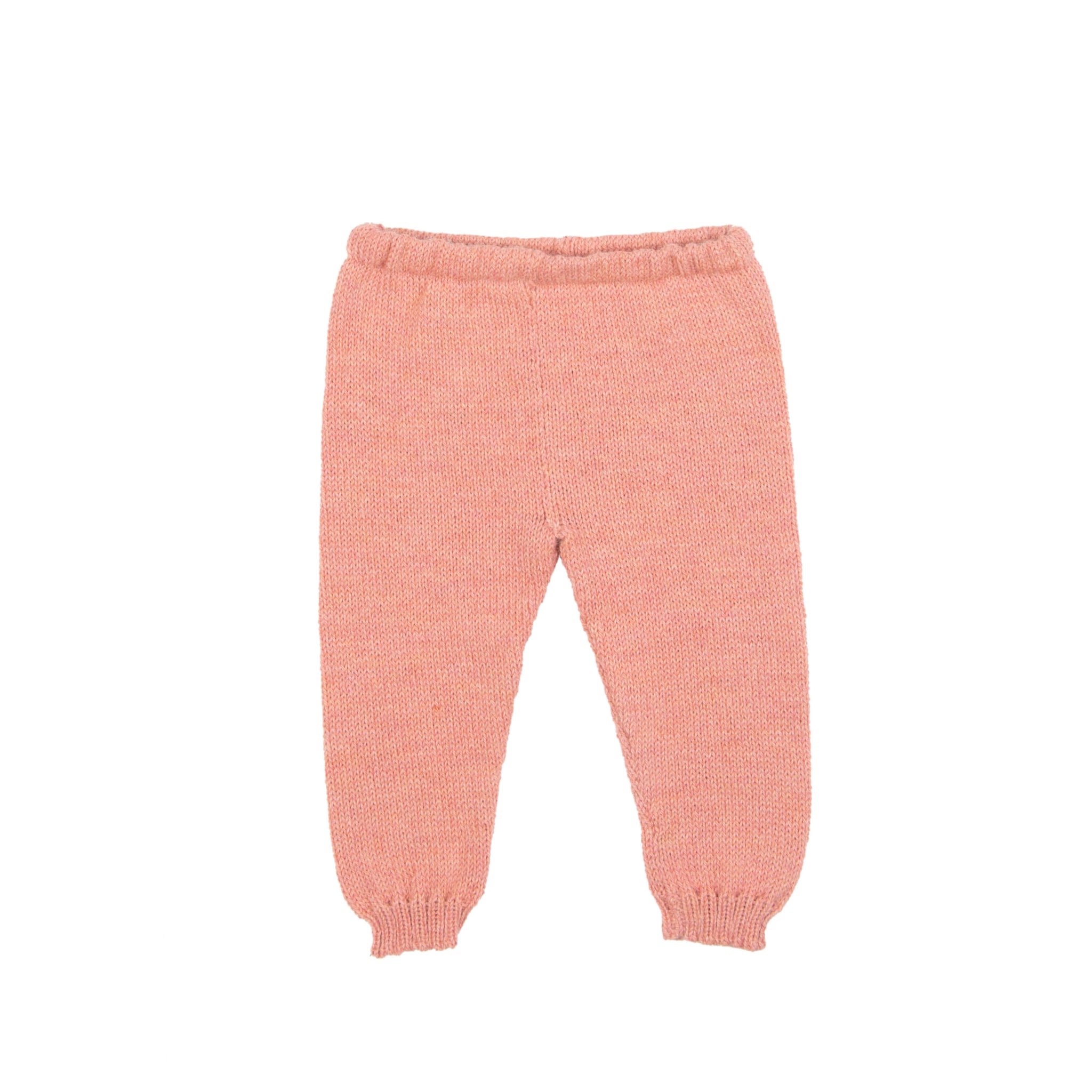 Pantaloni din lana de baby alpaca, Roz