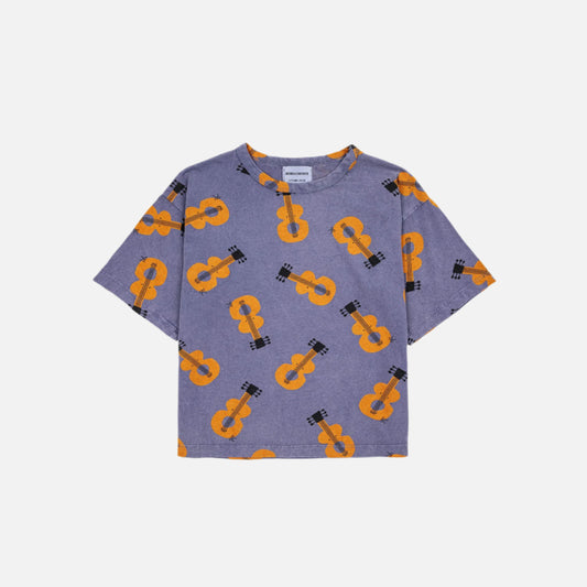 Tricou copii din bumbac organic Bobo Choses, Chitare