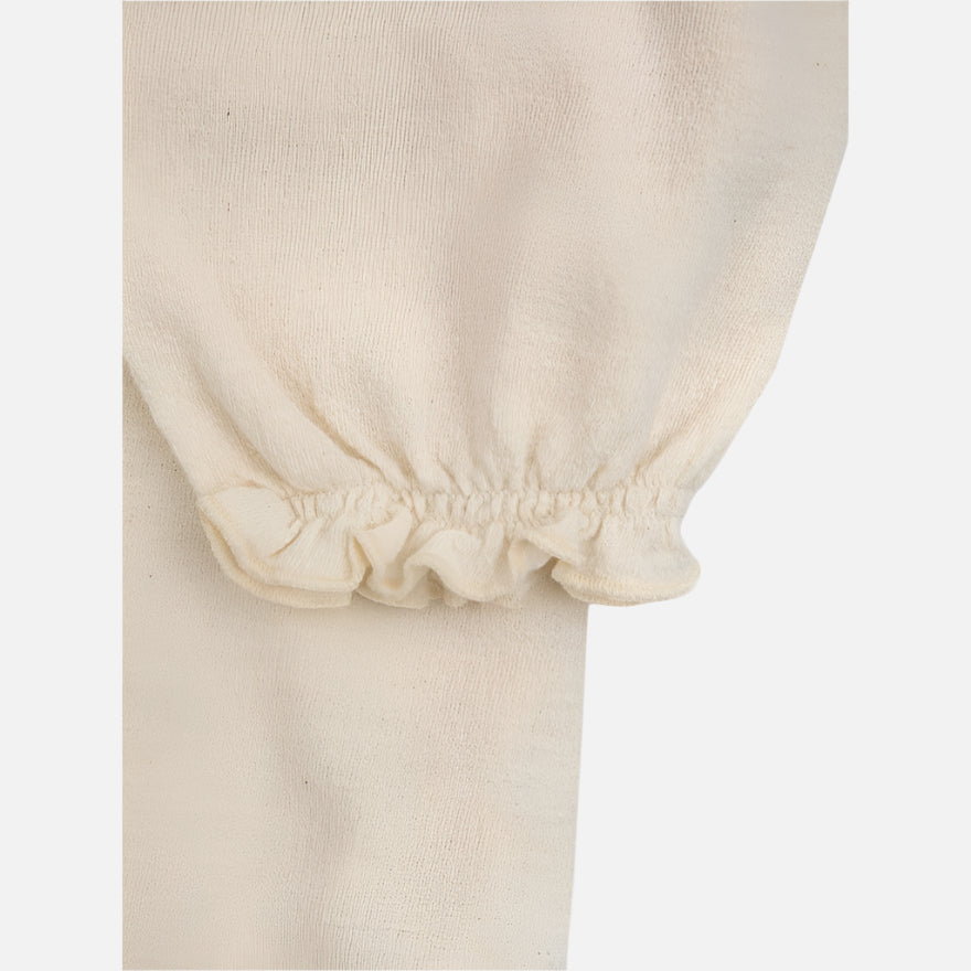 Tricou copii din bumbac organic, Alb/Zambet