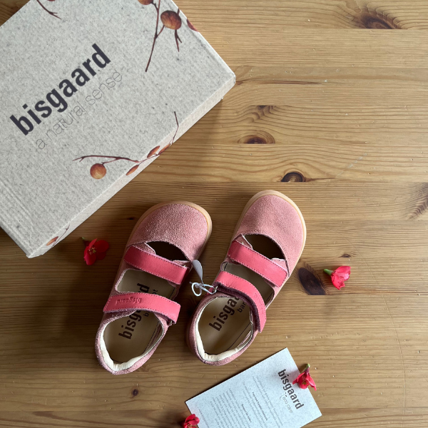 Sandale Barefoot piele întoarsă - Michi Blush/Roz Pudra