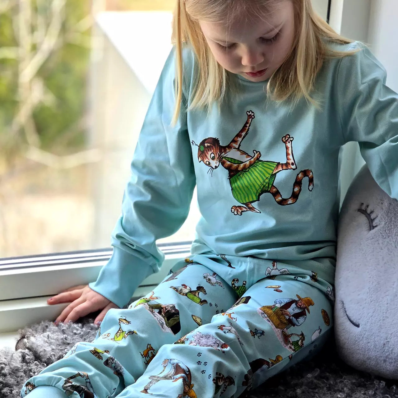 Pijama Pettson si Findus bumbac organic Geggamoja