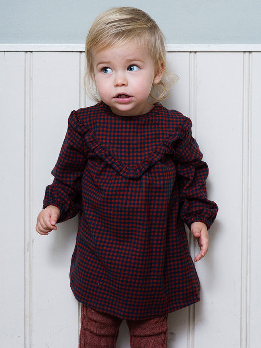 Rochie carouri Serendipity Organics din bumbac organic periat, Checks