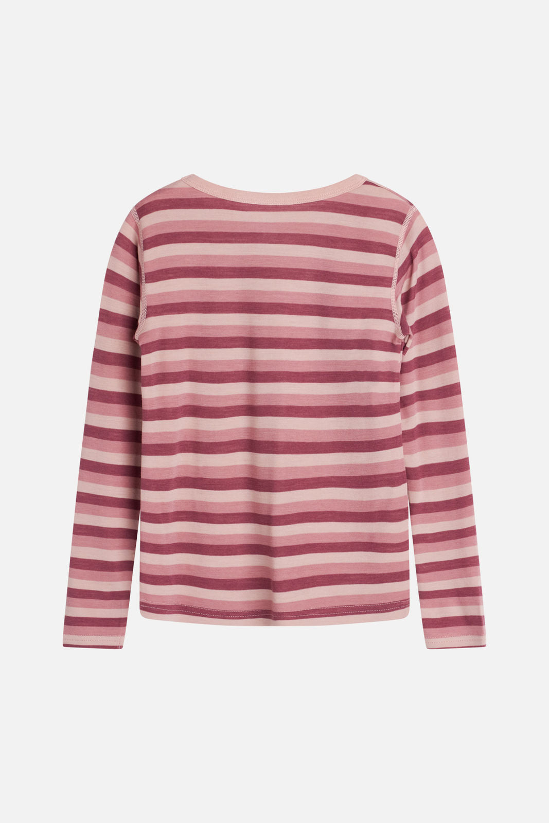 Bluza Abba din lana si bambus, Roz/Dungi