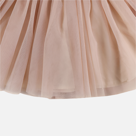 Rochie din lana si bumbac Lotus, Corai