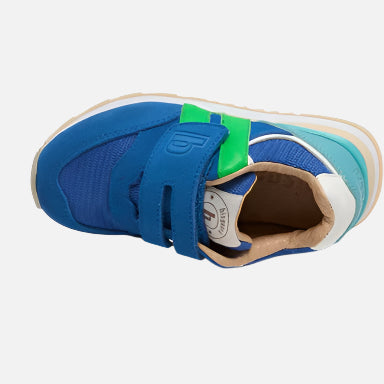 Sneakers din piele pentru bebelusi si copii, Winston Albastru regal