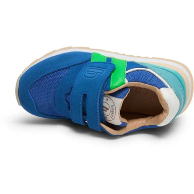 Sneakers din piele pentru bebelusi si copii, Winston Albastru regal