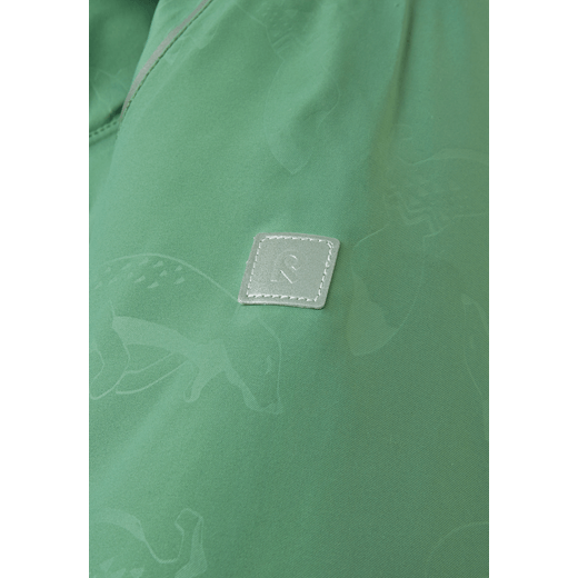 Overall Aapua cu puf natural si pene, Verde
