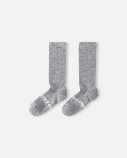 Sosete lungi anti-insecte copii si adulti pana la genunchi din bumbac, Gri