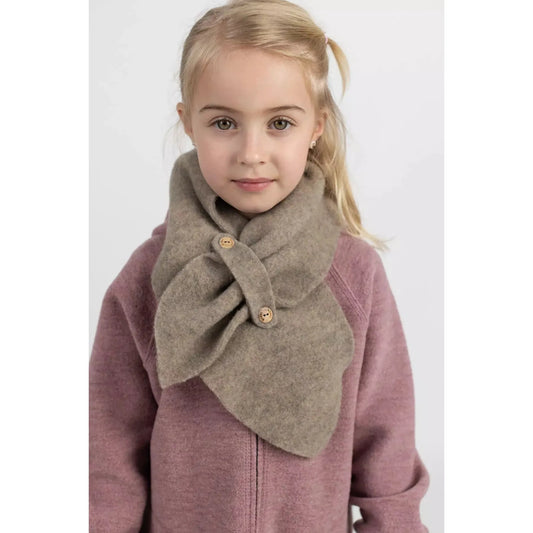 Fular cu nasture copii din lana fleece, Aluna