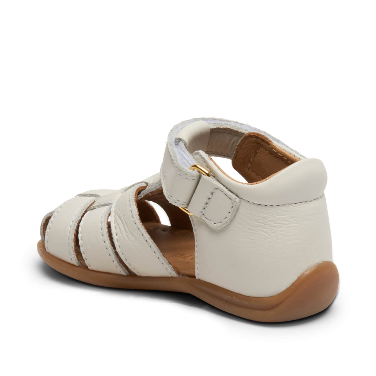 Sandale din piele pentru bebelusi si copii, Carly Alb